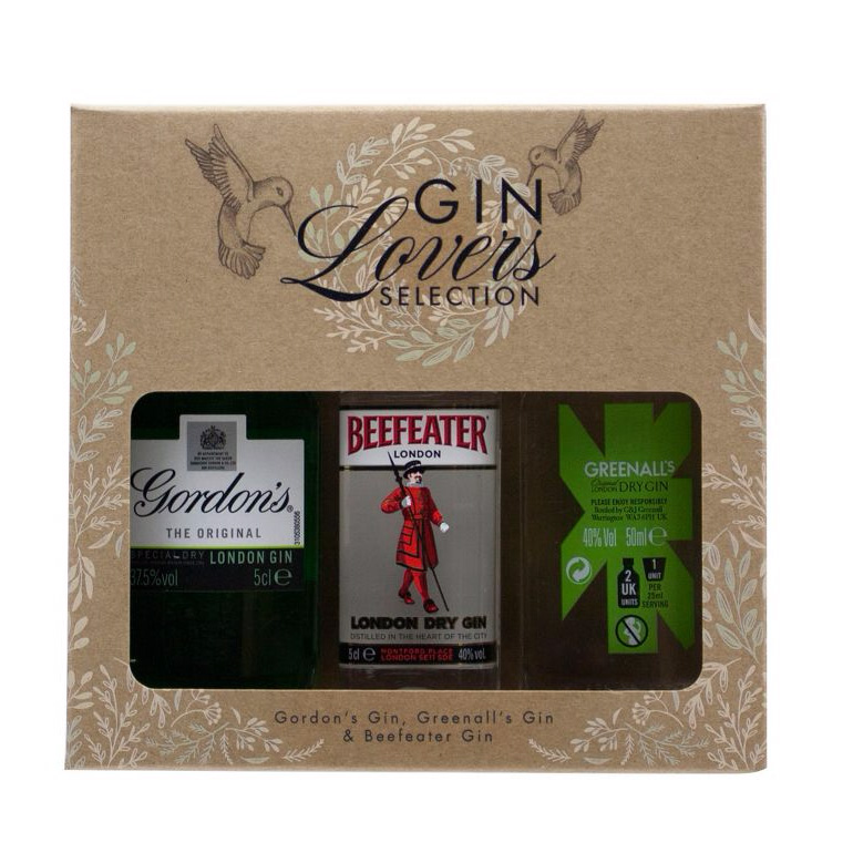 Buy & Send Mini Gin Lovers Selection (3 x 5cl)